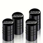 BBS Tire Valve Caps 4pcs Black